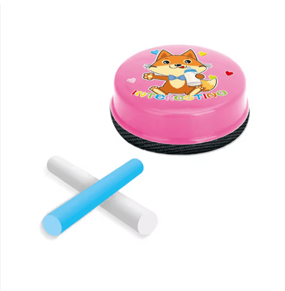 2-in-1 Kids Writing & Drawing Board – Magnetic Learning Board with Alphabets, Numbers & Chalk Set