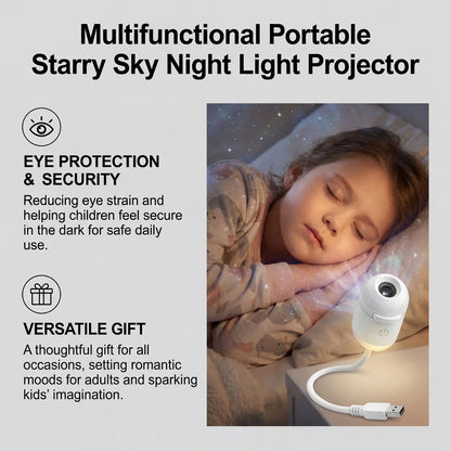 2-in-1 Galaxy Projector Night Light