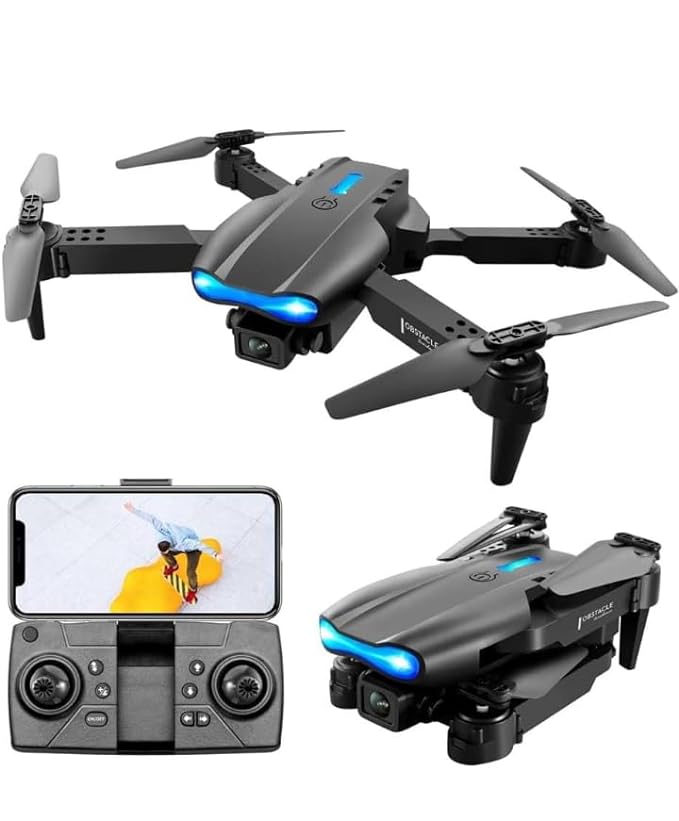 E99 Foldable Drone Camera – 720P HD WiFi Quadcopter with Altitude Hold, 360° Flip & One-Key Takeoff