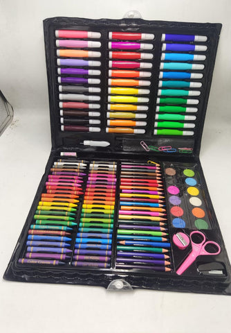 Kubeixiong Corner 150-Piece Kids Art Set – Complete Drawing, Coloring & Painting Kit with Portable Carry Case