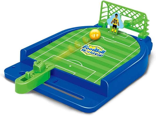 LORDEX Football Flick Game – Mini Tabletop Soccer Game with Launcher, Goalkeeper & Football for Kids