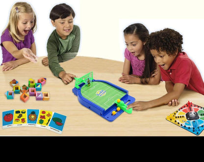 LORDEX Football Flick Game – Mini Tabletop Soccer Game with Launcher, Goalkeeper & Football for Kids